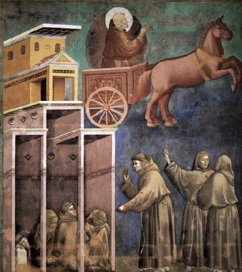 GIOTTO di Bondone Vision of the Flaming Chariot oil painting picture